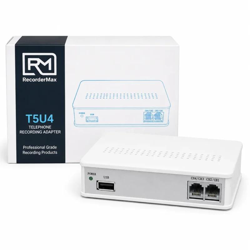 Tansonic T5UR 4 Channel USB Landline Call Recorder