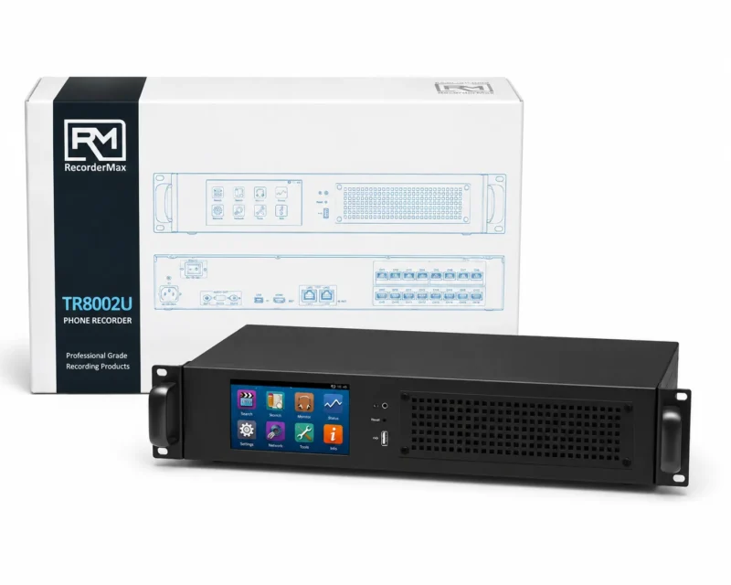 TR8002U Multichannel Enterprise Rackmount2U Landline Call Recorder
